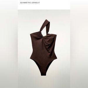Zara Asymmetric Swimsuit